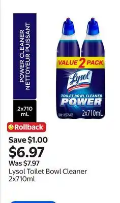 Walmart Lysol Toilet Bowl Cleaner offer