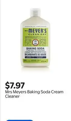 Walmart Mrs Meyers Baking Soda Cream Cleaner offer