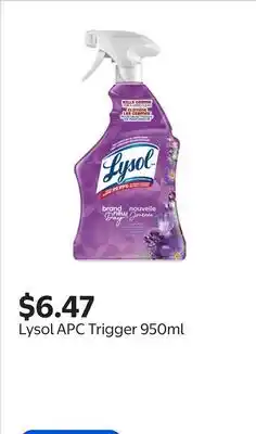 Walmart Lysol APC Trigger offer