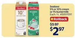 Walmart Sealtest Cream or Buttermilk offer