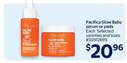 Walmart Pacifica Glow Baby serum or pads offer