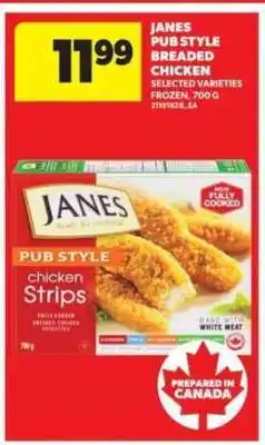 Real Canadian Superstore JANES PUB STYLE BREADED CHICKEN offer