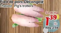 Marche C&T Pied de porc Décongelé offer