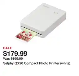 TSC Stores Selphy QX20 Compact Photo Printer (white) offer