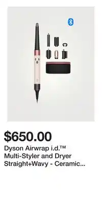 Holt Renfrew Dyson Airwrap i.d. Multi-Styler and Dryer Straight+Wavy - Ceramic Pink (With Universal Adaptor) offer
