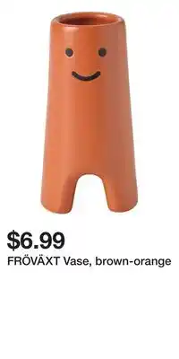 IKEA FRÖVÄXT Vase, brown-orange offer