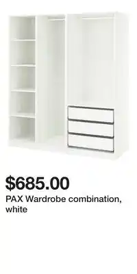 IKEA PAX Wardrobe combination, white offer