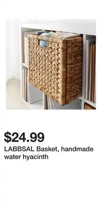 IKEA LABBSAL Basket, handmade water hyacinth offer