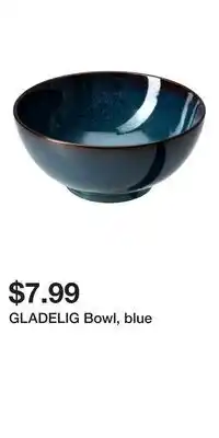 IKEA GLADELIG Bowl, blue offer