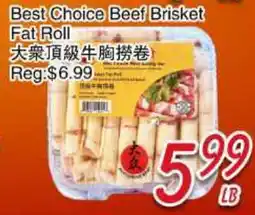 Foody Mart Best Choice Beef Brisket Fat Roll offer