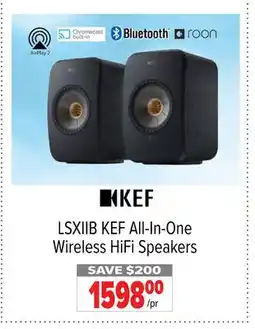 2001 Audio Video LSXIIB KEF All-In-One Wireless HiFi Speakers offer