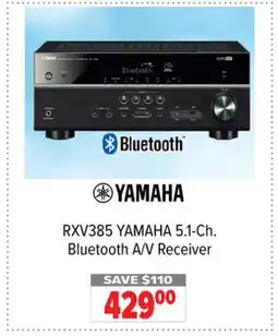 2001 Audio Video RXV385 YAMAHA 5.1-Ch. Bluetooth A/V Receiver offer