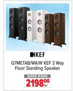 2001 Audio Video Q7METAB/WA/W KEF 3 Way Floor Standing Speaker offer