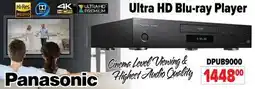 2001 Audio Video DPUB9000 Panasonic Ultra HD Blu-ray Player offer