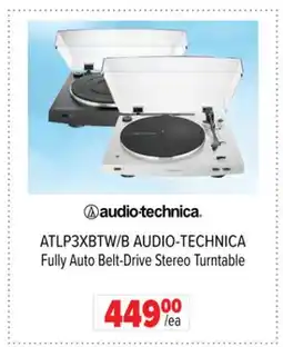 2001 Audio Video ATLP3XBTW AUDIO-TECHNICA Fully Auto Belt-Drive Stereo Turntable offer