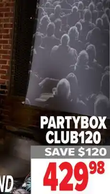 2001 Audio Video JBL PBCLUB120AM - PARTY BOX BT w/RECHARG BATT offer