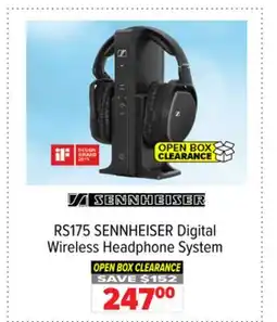2001 Audio Video RS175 SENNHEISER DIGITAL WIRELESS HEADPHONE SYSTEM offer