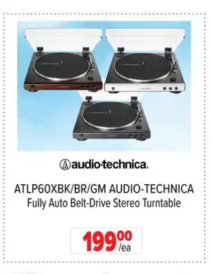 2001 Audio Video ATLP60XBK/BR/GM AUDIO-TECHNICA Fully Auto Belt-Drive Stereo Turntable offer