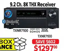 2001 Audio Video TXNR7100 - RECEIVER 9.2CH THX 8K NETWORK offer
