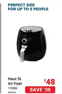 Visions Electronics Hauz 5L Air Fryer offer