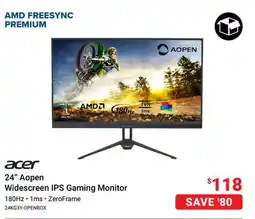 Visions Electronics acer 24 Aopen Widescreen IPS Gaming Monitor offer