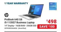 Visions Electronics hp ProBook 640 G8 i5-1135G7 Business Laptop offer