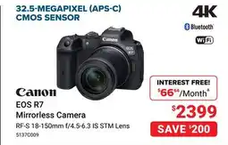 Visions Electronics Canon EOS R7 Mirrorless Camera offer
