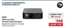 Visions Electronics WiiM Amp Ultra Premium Audio Streamer offer
