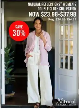 Cabela's NATURAL REFLECTIONS WOMEN'S DOUBLE CLOTH COLLECTION offer