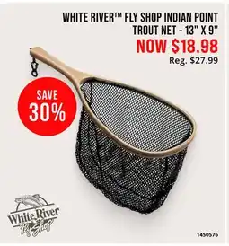 Cabela's WHITE RIVER FLY SHOP INDIAN POINT TROUT NET - 13 X 9 offer