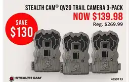 Cabela's STEALTH САМ QV20 TRAIL CAMERA 3-PACK offer
