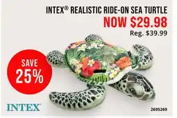 Cabela's INTEX REALISTIC RIDE-ON SEA TURTLE offer