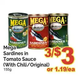 T&T Supermarket MEGA SARDINES IN TOMATO SAUCE offer