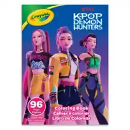 Staples Crayola 96 Page Colouring Book - K-Pop Demon Hunters offer