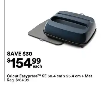 Michaels Cricut Easypress SE 30.4 cm x 25.4 cm + Mat offer