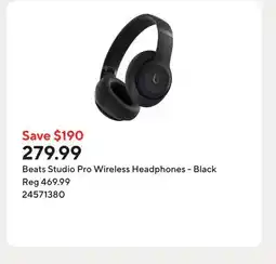 Staples Beats Studio Pro Wireless Headphones - Black offer