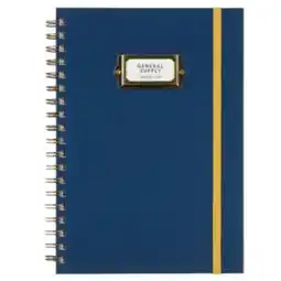 Staples General Supply B5 Notebook with Plaque - Dark Blue offer