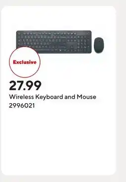 Staples Wireless Keyboard and Mouse offer