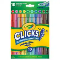 Staples Crayola Clicks Retractable Markers offer