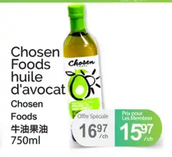 T&T Supermarket CHOSEN FOODS HUILE D'AVOCAT offer