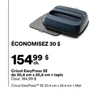 Michaels Cricut EasyPress SE de 30,4 cm x 25,4 cm + tapis offer