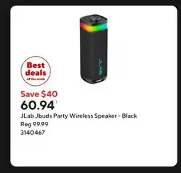 Staples JLab Jbuds Party Wireless Speaker - Black offer