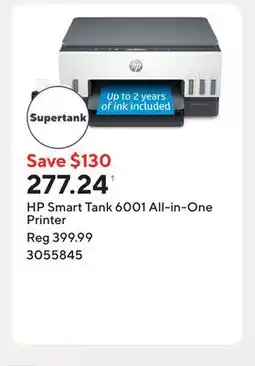 Staples HP Smart Tank 6001 All-in-One Printer offer