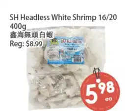 Fresh Palace Supermarket SH Headless White Shrimp 16/20 offer