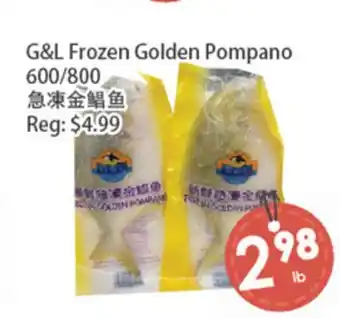 Fresh Palace Supermarket G&L Frozen Golden Pompano offer