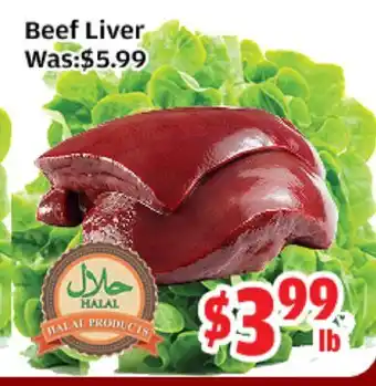 Top Food Supermarket Beef Liver offer