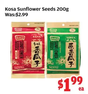 Top Food Supermarket Kosa Sunflower Seeds offer