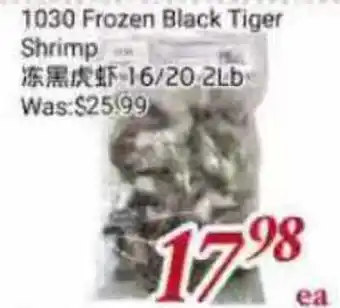 Tone Tai Supermarket 1030 Frozen Black Tiger Shrimp offer