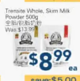 Oceans Fresh Food Market Transite Whole, Skim Milk Powder offer
