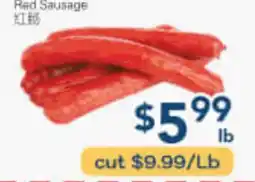 Oceans Fresh Food Market Red Sausage offer